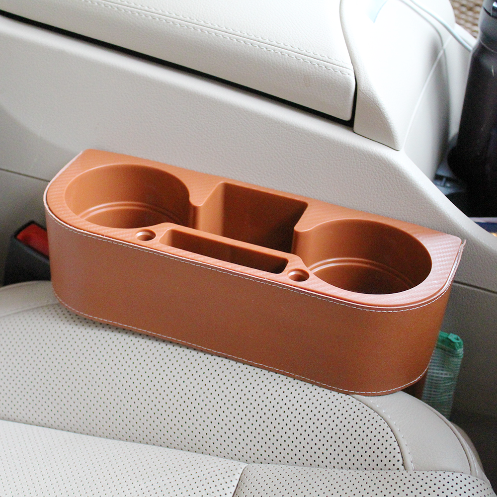 Carfu AC-2299A Multi-function Plastic Car Cup Holder Seat Gap Filler - Universal Car Accessories